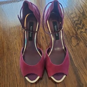 White House Black Market Plum Heels